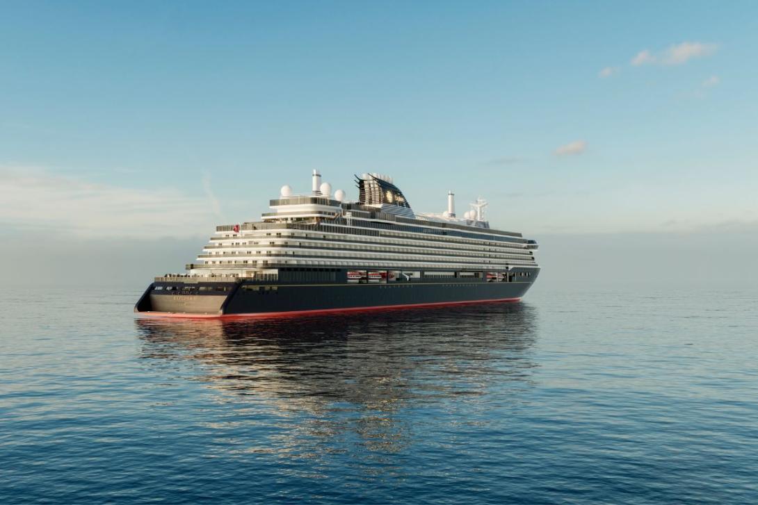 Cruise ship on sea