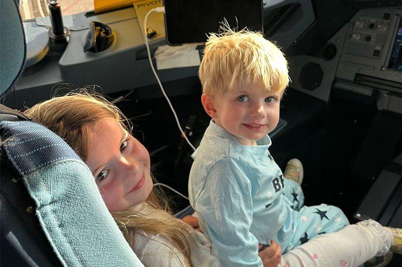 Jennifer and Jamie were joined by Alba and Jago for the big holiday