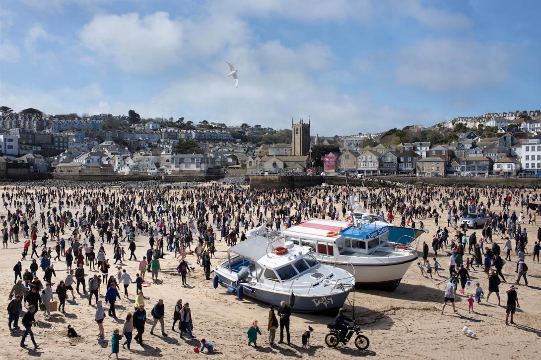 A timelapse artwork of St Ives by Natacha de Mahieu A photographic artwork of St Ives by Natacha de Mahieu for Sawday's