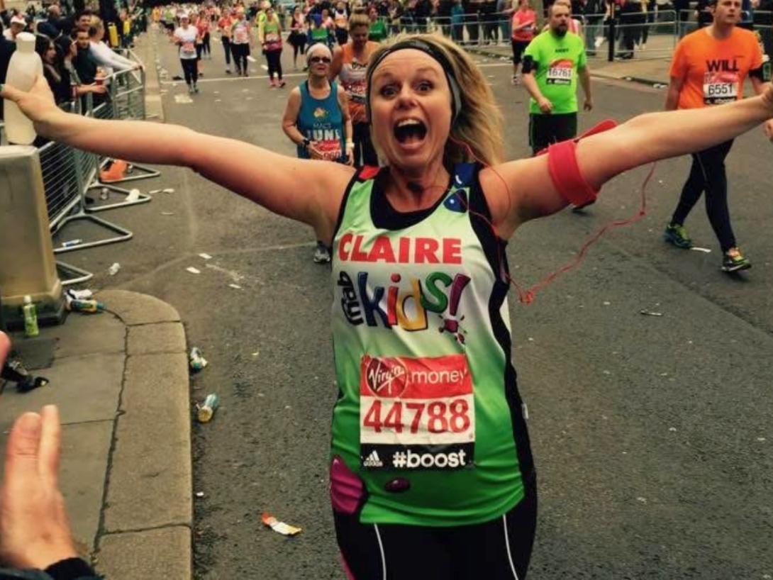 Travel Counsellor Claire Bottone running the 2015 London Marathon Claire Bottone running the London Marathon