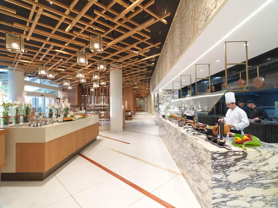 The Royal Olympic Restaurant is one of six restaurants