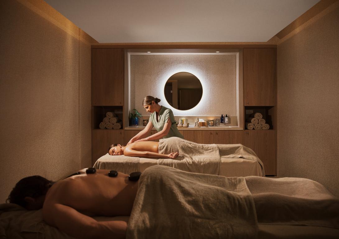 Guests can unwind at Serenity Spa & Wellness
