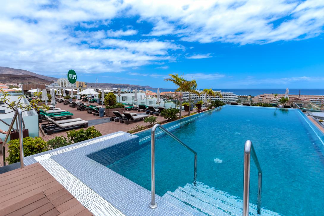Hotel Vulcano's UP! rooftop boasts an infinity pool