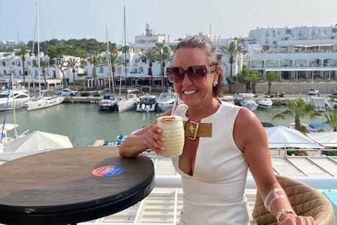 Carly Taylor-Davis on holiday in Majorca
