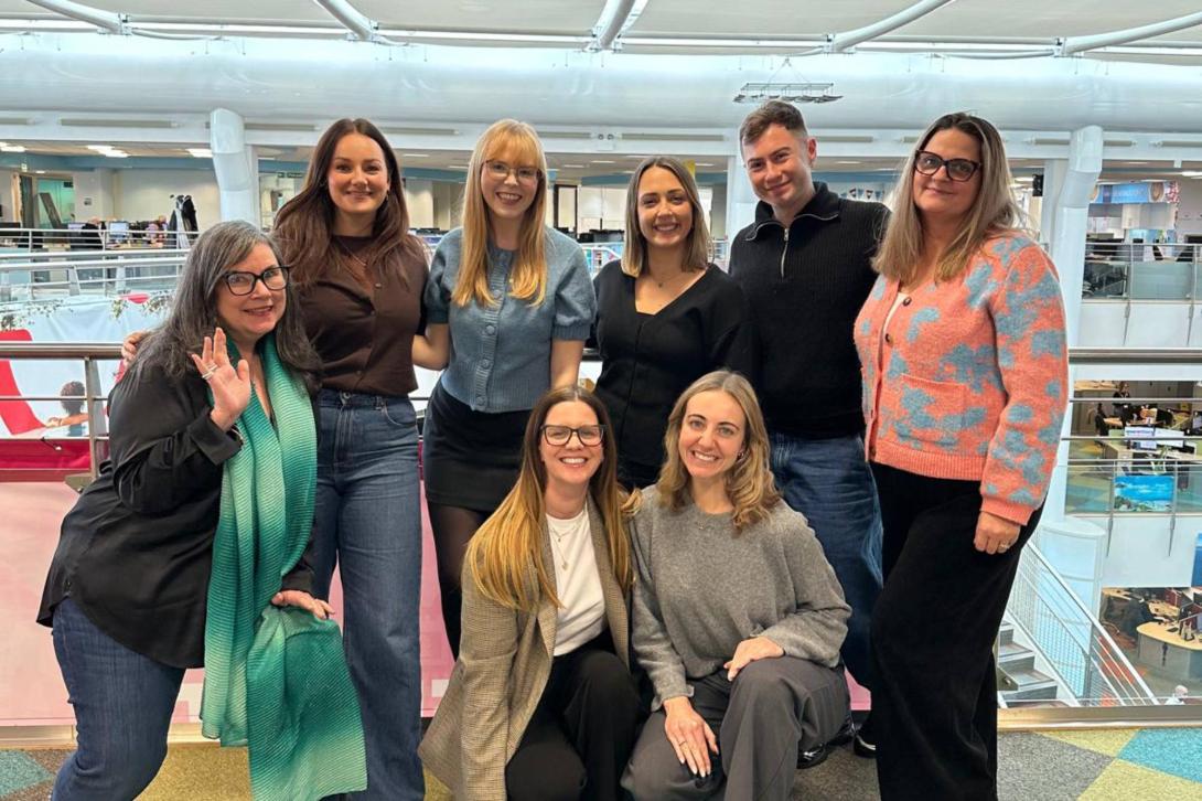 Alice Preece with wider Tui PR team Alice Preece with wider Tui PR team