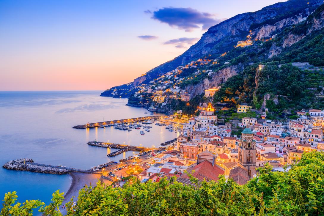 The Amalfi coast in Italy