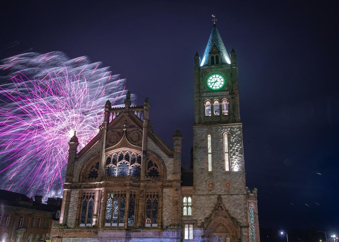 Fireworks at the Guildhall