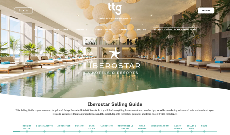 Iberostar Selling Guide screenshot