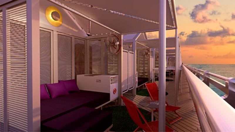 The cabanas