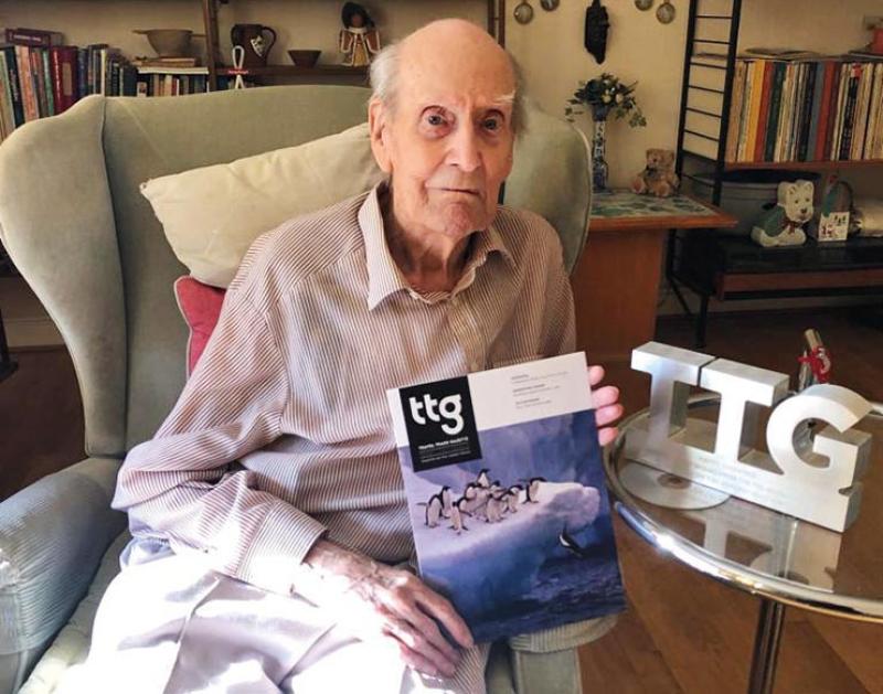 Ted with the redesigned TTG magazine March 2019