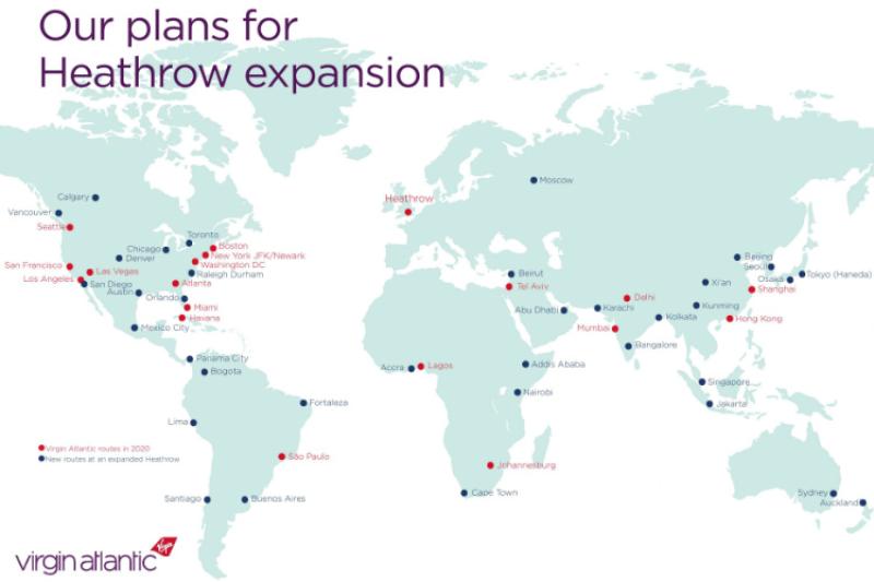 New global destinations for Virgin could include Sydney, Calgary and Moscow