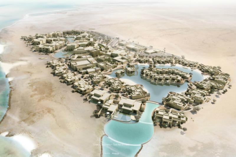 Birdseye view of Chiva-Som's Zulal Wellness Resort