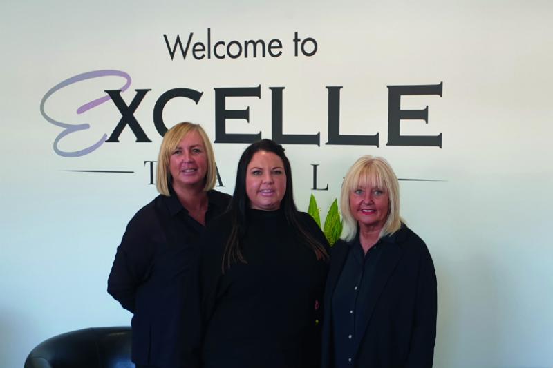Alison Wood with colleagues at Excelle