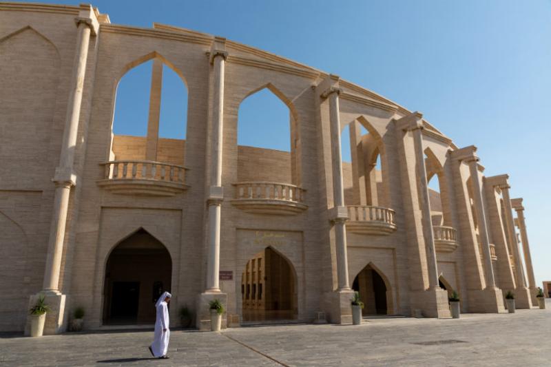 Amphitheatre at the Katara Cultural Village in Qatar. Picture: Peter Ellegard