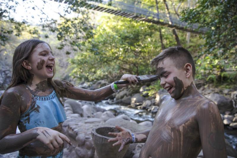 Children playing in the Costa Rica Rincon de la Vieja national park. Picture: Oana Dragan