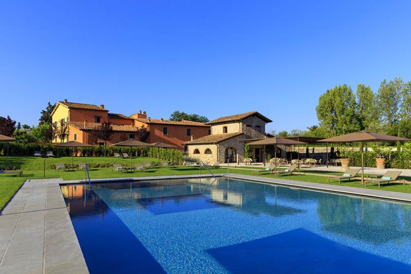 The new L'Oliveto Bisto and pool at Villa La Massa