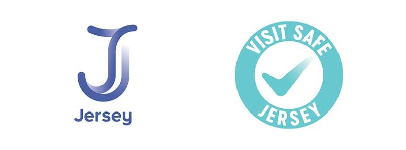 Visit Jersey and Jersey Safe logos