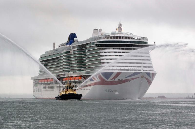 Iona arrives in Southampton ahead of its christening last month