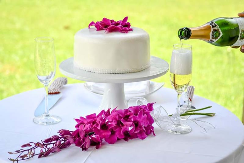 Renewing wedding vows at Sandals Royal Barbados