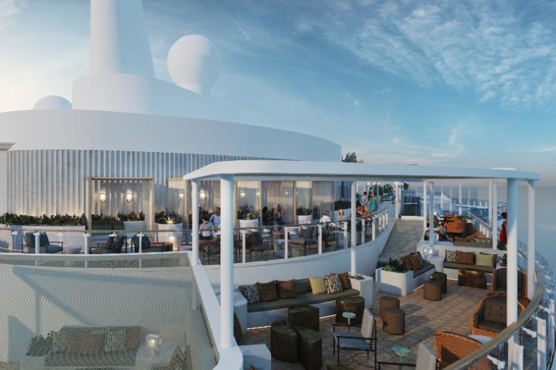 The Nate Berkus-designed Sunset Bar is nearly twice as large as previous iterations