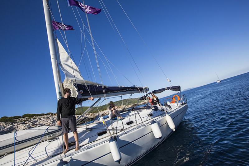 G Adventures' 15-metre yacht accommodates up to eight people