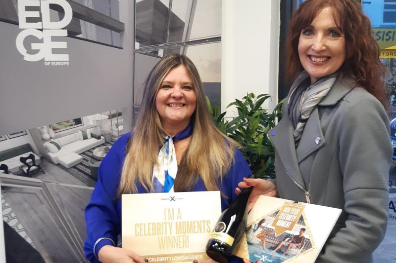 Angela Taylor from Oasis Travel with Celebrity's Valerie Murphy