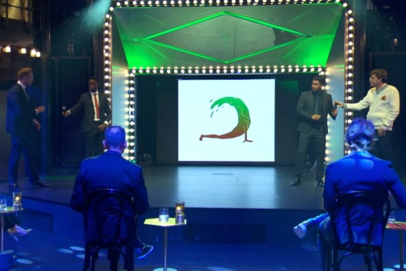One aspect which caught the eye of the industry was one team's brand logo (Credit: BBC iPlayer)