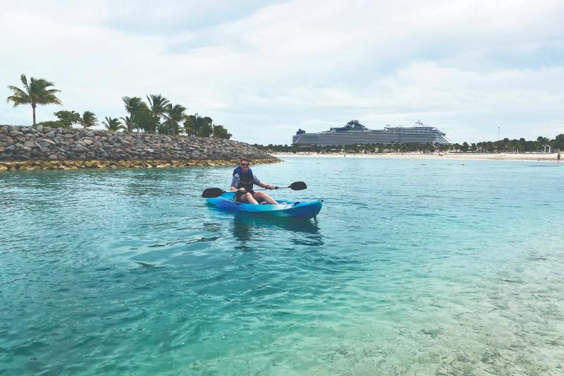 TTG's Tom takes a kayak excursion around Ocean Cay