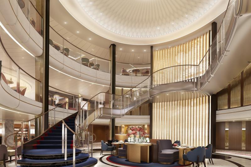 The ship's Grand Lobby