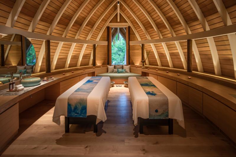 The spa at the Emerald Faarufushi in the Maldives