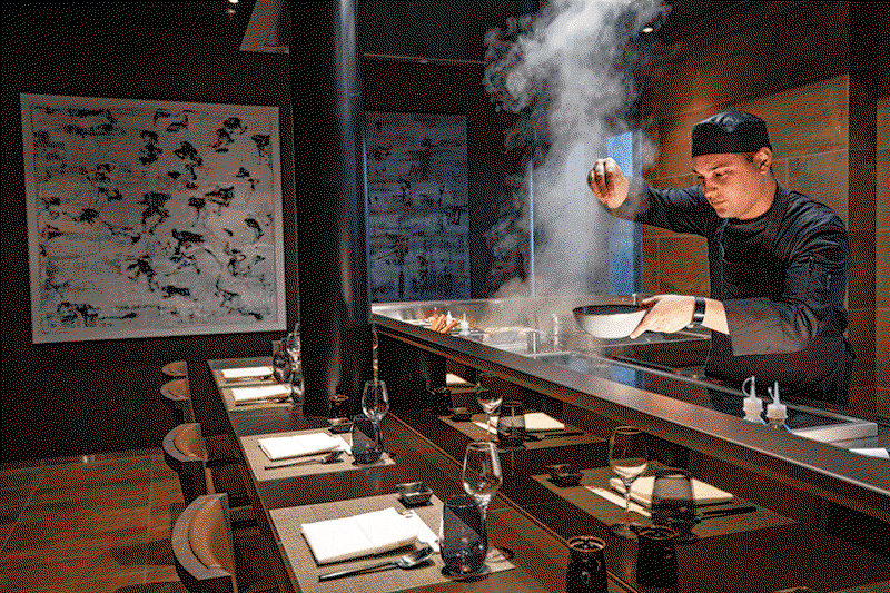 Enjoying a Teppanyaki night at Kokos was one of the highlights of the trip