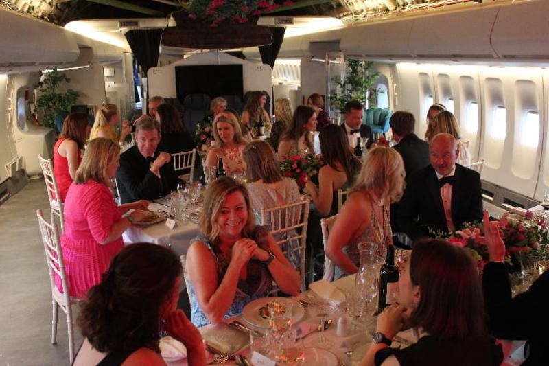 The Red Savannah team celebrated the operator's 10th anniversary on a decommissioned British Airways Boeing 747
