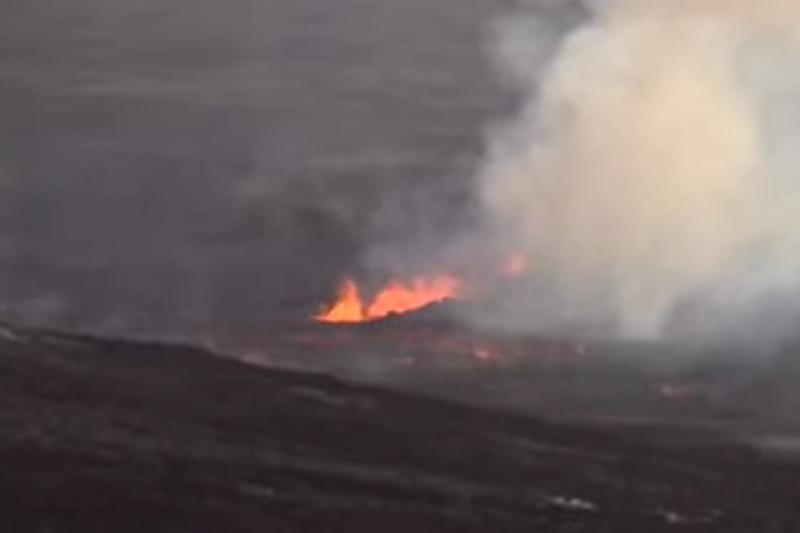 Iceland Eruption 4 August 2022 (Credit: RUV / YouTube)