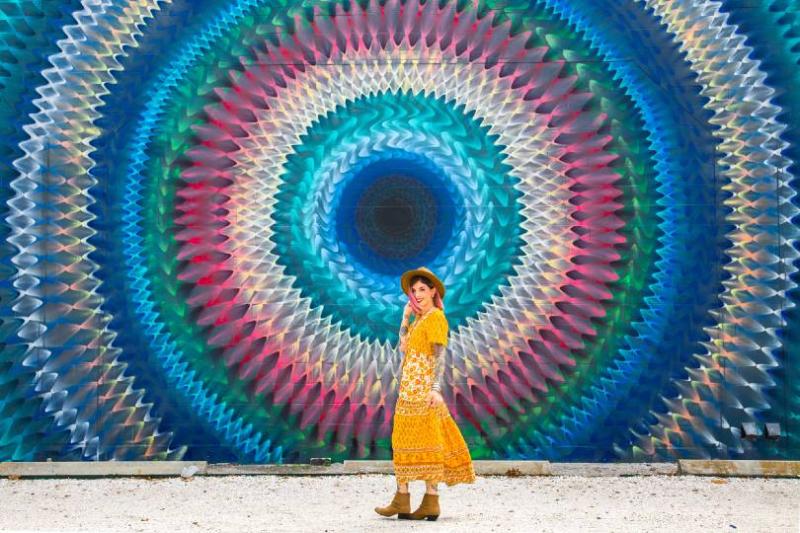 The perfect Instagram backdrop is never far away in Florida, thanks to the abundance of outdoor wall murals