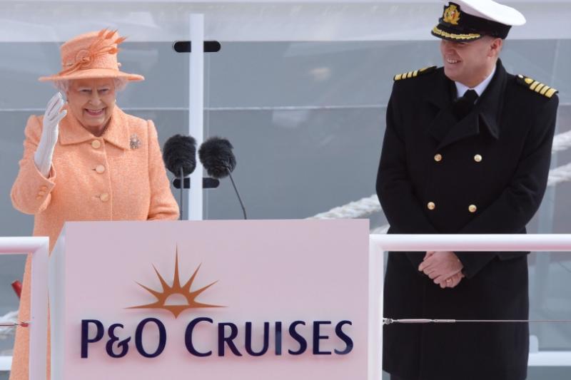 The Queen also named two P&O Cruises ships – Oriana and Britannia (Credit: P&O Cruises)