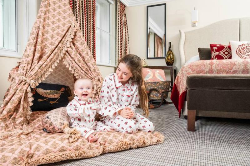 The tents come with plenty of cushions for children to relax and play on