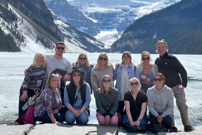 The group at Lake Louise