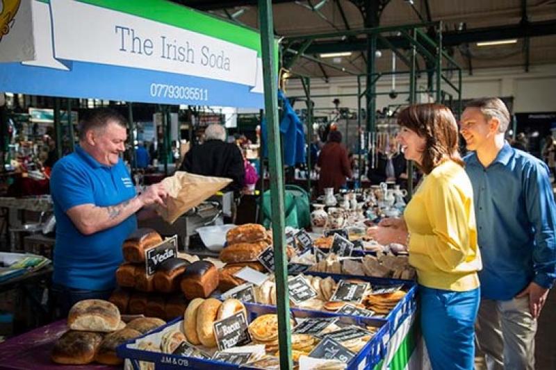 Taste fresh flavours and meet local producers at St George's Market (Credit: Tourism Ireland / Chris Hill)