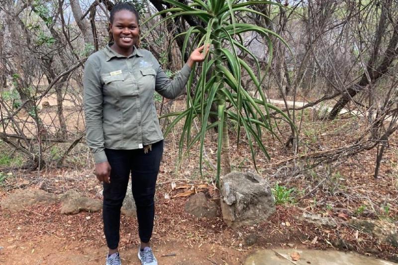 Angel Eklina Moyo, front of house manager at Amalinda Lodge