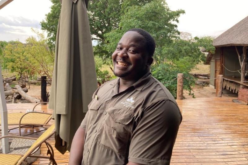 Thabisa Tarzan Ndlovu, camp manager at Khulu Bush Camp