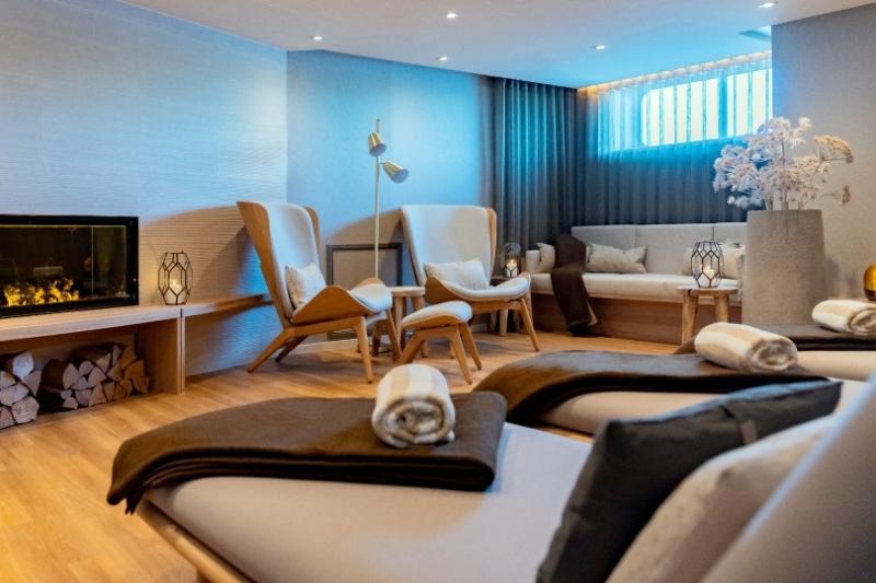 The spacious spa and gym are located on deck one