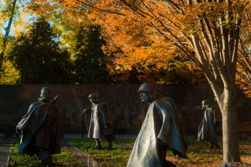 The Korean War Veterans Memorial, touching and thought provoking