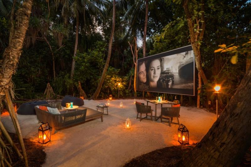 Jungle cinema at Vakkaru Maldives