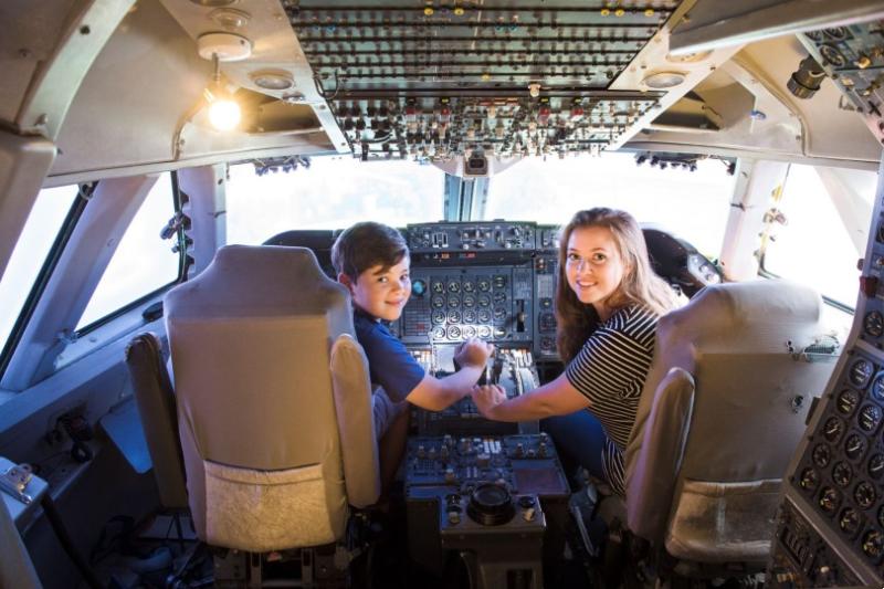 Sitting in the pilot's seat with the Spirit of Australia platinum tour 