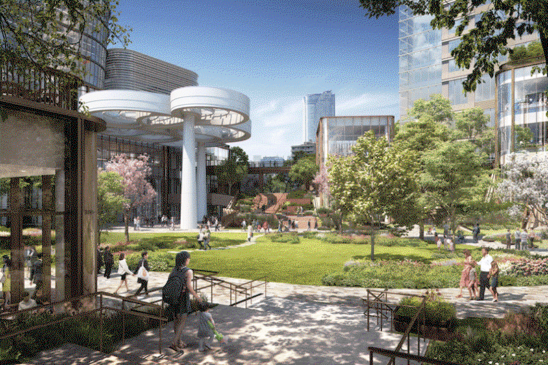 Azabudai represents a 'modern urban village' including Tokyo's highest building