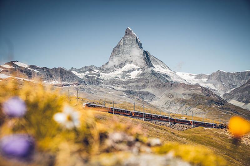 Admire the views from the Matterhorn Gornergrat Railway. Credit: Matterhorn Gornergrat Railway