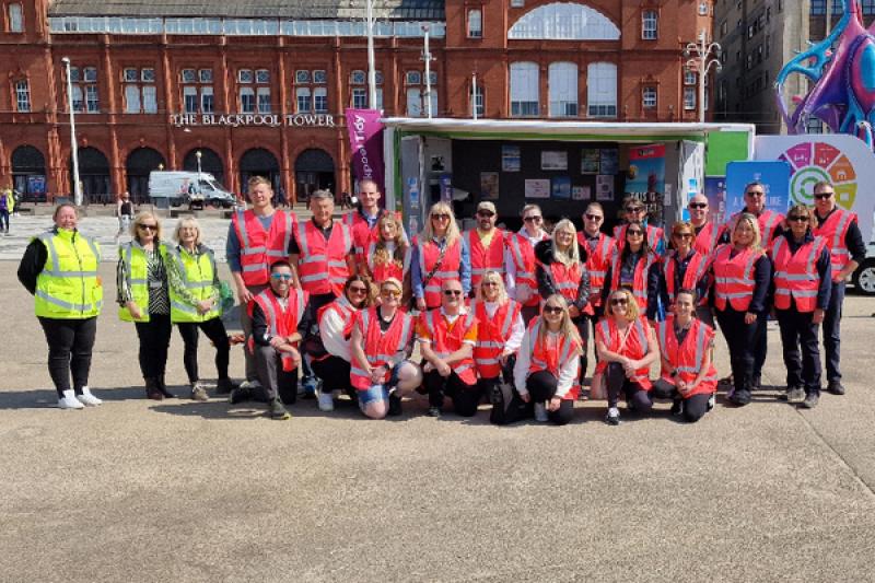 30 volunteers turned out to support the beach clean
