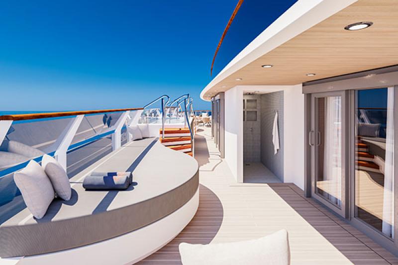 The Owner's Residence will offer an infinity whirlpool on the terrace