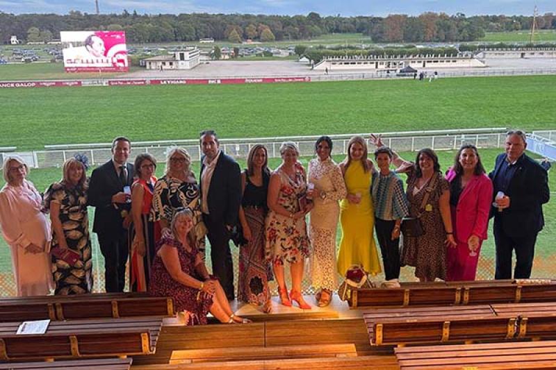 The agents enjoyed watching the Prix de L'Arc de Triomphe horse race with Spectate