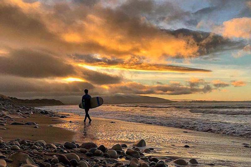 Surfers will be drawn to Strandhill beach in County Sligo. Credit: John Keating